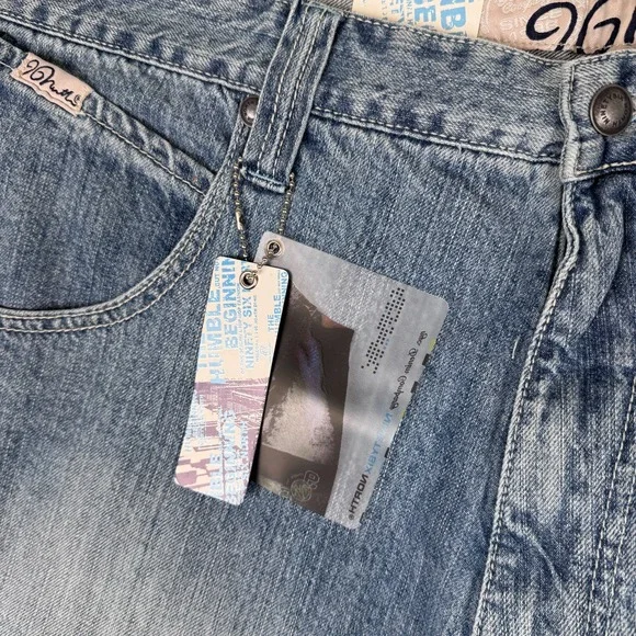 Vintage 96 North Jean Shorts Mens 38 Blue Denim Baggy Wide Leg Surf Skate NWT